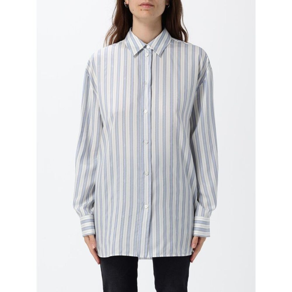 Striped Silk Relaxed Fit Gucci Shirt With French Collar And Dropped Shoulders